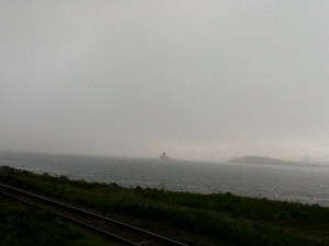 Canada Coast Guard cutter, Hallifax Harbour near Georges Island